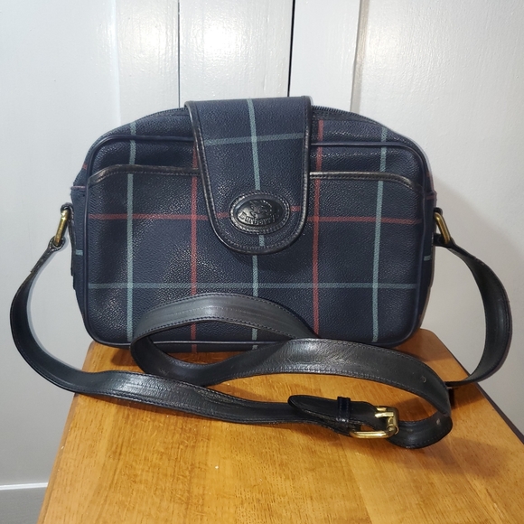 BURBERRY AUTHENTIC VIMTAGE .BLUE CROSSBODY / SLING BAG - Picture 2 of 15